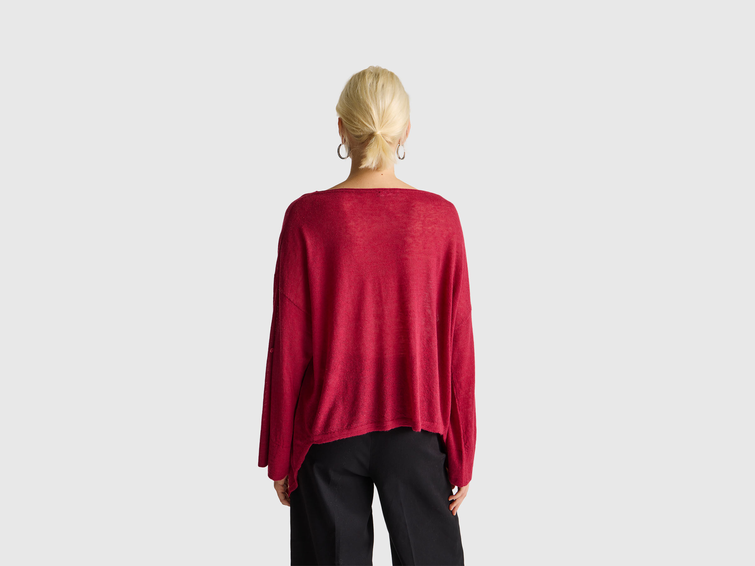 BOAT-NECK SWEAT.L/S Mulher image number 2